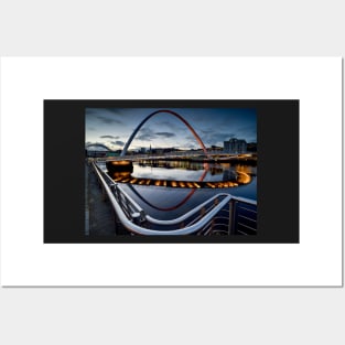 The Gateshead Millenium Bridge Posters and Art